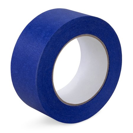 Idl Packaging 2in x 60 yd Painters Blue Masking Tape, Natural Rubber Strong Adhesive, Sharp Line, 6PK 6x-46706